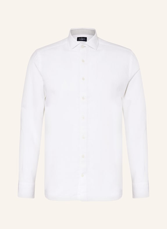 HACKETT LONDON Hemd Tailored Fit mit Leinen CREME