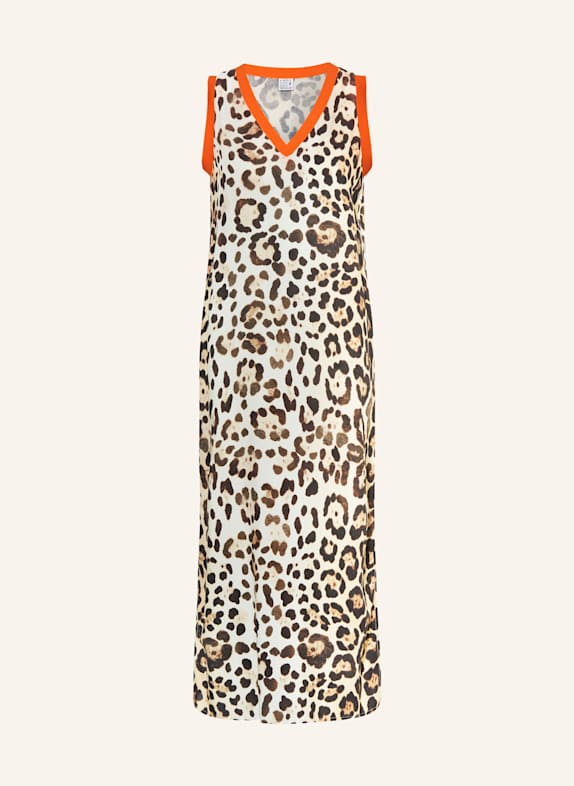 Emily VAN DEN BERGH Kleid HELLORANGE/ DUNKELBRAUN/ ECRU