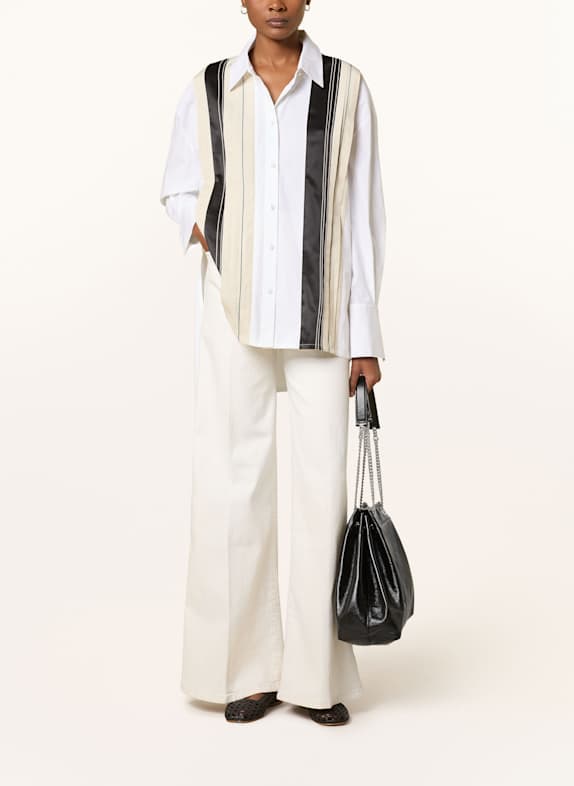 JOSEPH Overhemd BACAR WIT / ZWART / CRÈME