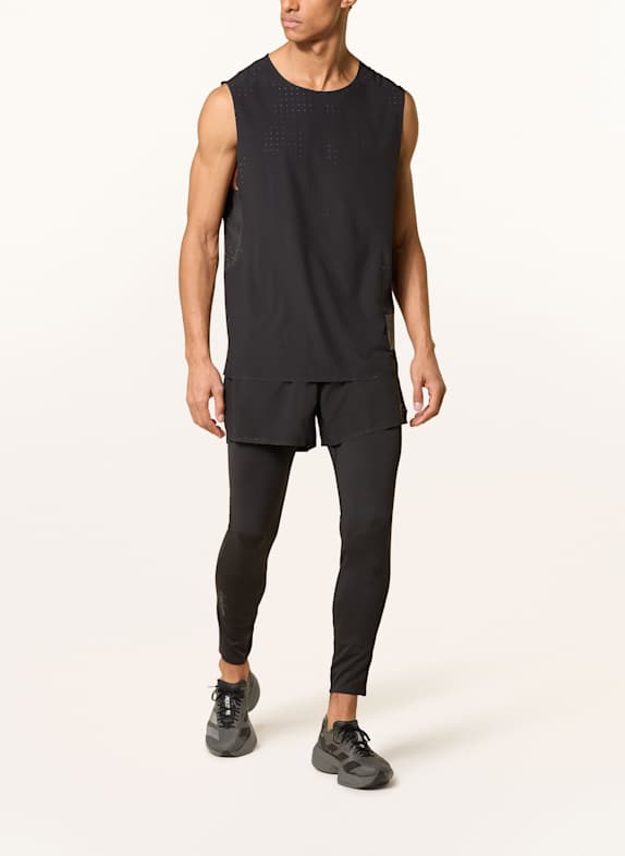 Y-3 2-i-1-löparshorts Y-3 RUNNING SVART