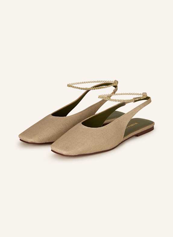 MARIA LUCA Slingballerinas AUGUSTA BEIGE