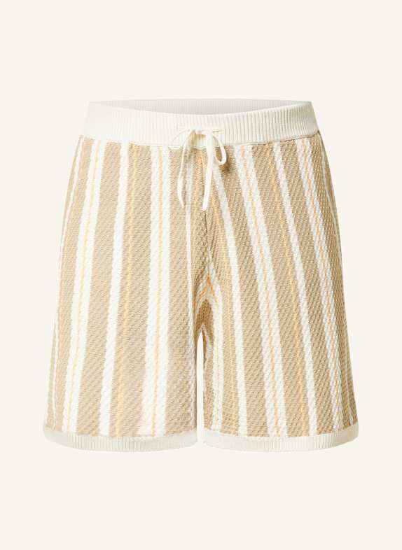 NN.07 Strickshorts JACKIE BEIGE/ ECRU/ HELLORANGE