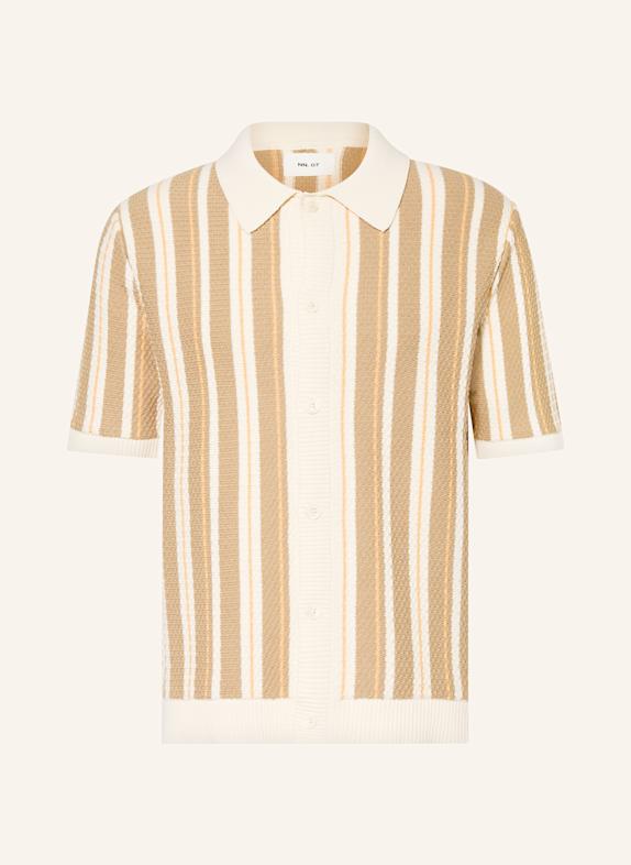 NN.07 Strickhemd JACKIE Regular Fit ECRU/ BEIGE
