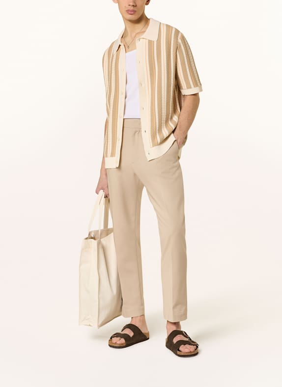 NN.07 Strickhemd JACKIE Regular Fit ECRU/ BEIGE