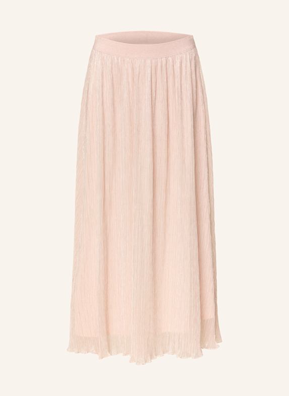 oui Plisseerock mit Glitzergarn ROSÉGOLD