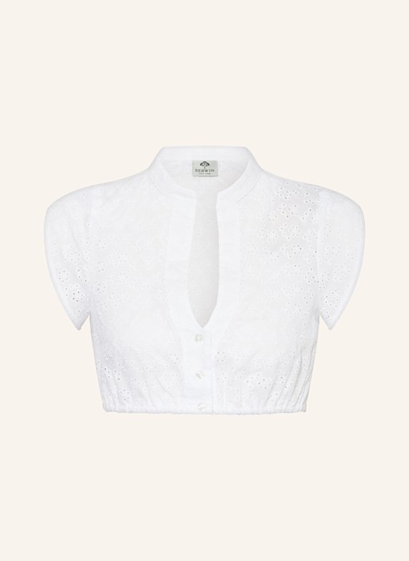 BERWIN & WOLFF Dirndlbluse aus Lochspitze CREME
