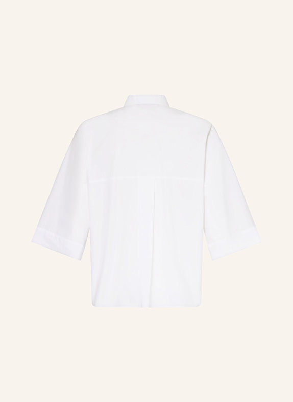 MARINA RINALDI MICRON shirt blouse with 3/4 sleeves WHITE