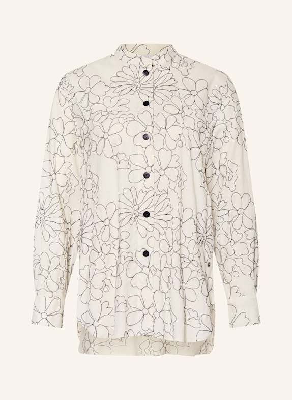 BOGNER Bluse mit Leinen ECRU/ SCHWARZ