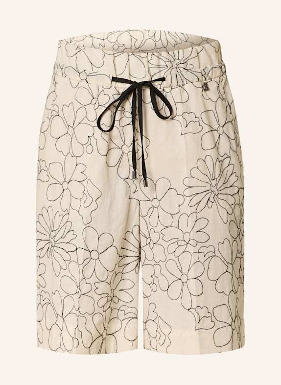 BOGNER Shorts CINZIA mit Leinen ECRU/ SCHWARZ