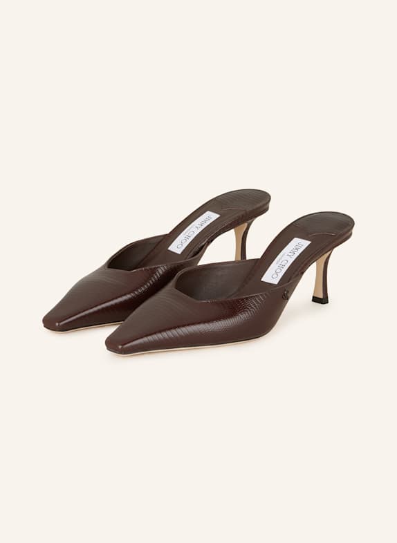 JIMMY CHOO Mules VIVI 65 DUNKELBRAUN