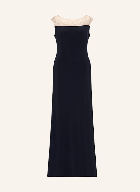 Joseph Ribkoff SIGNATURE Abendkleid mit Schmucksteinen DUNKELBLAU/ BEIGE