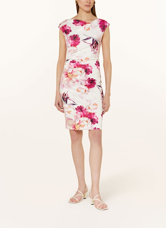 SWING Sheath dress WHITE/ PINK/ YELLOW