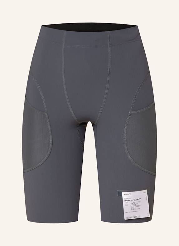 SATISFY Lauf-Tights POWERSILK 9 GRAU