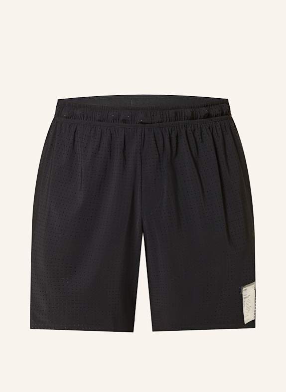 SATISFY 2-in-1 hardloopshort SPACE-O™ 5" ZWART