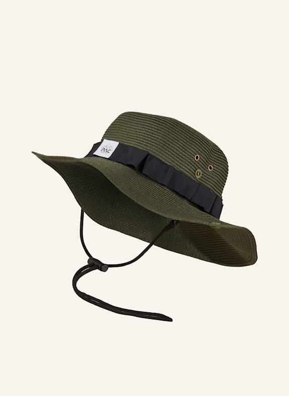 P.A.C. Straw hat PAC DARK GREEN