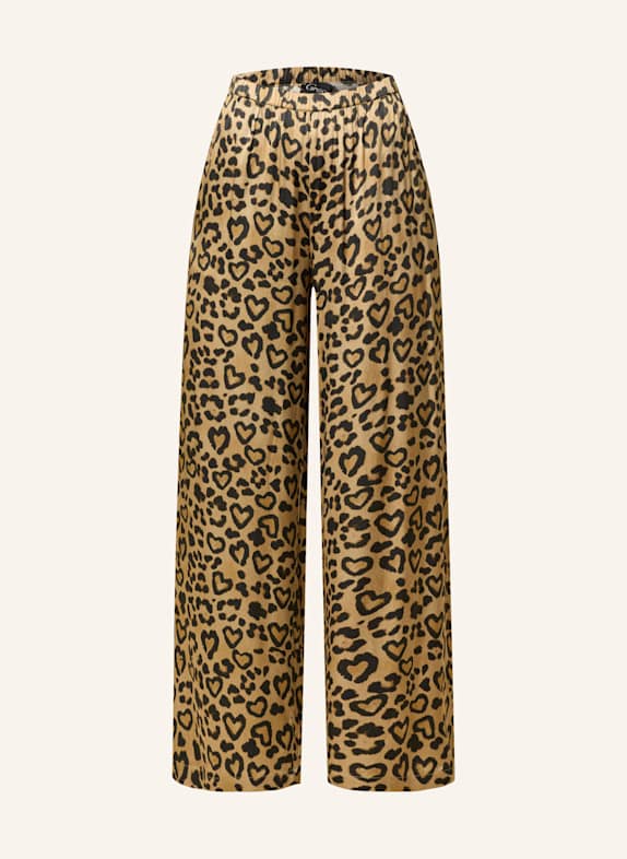 Grace Satinhose HELLBRAUN/ SCHWARZ