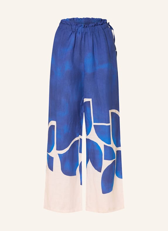 SEAFOLLY SUNRAY wide leg trousers DARK BLUE/ ECRU