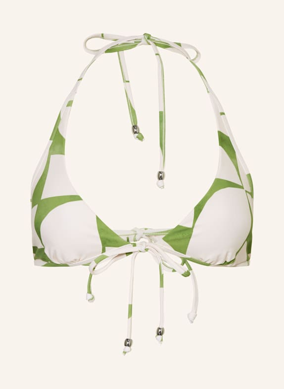 SEAFOLLY Neckholder-Bikini-Top SUNRAY HELLGRÜN/ CREME