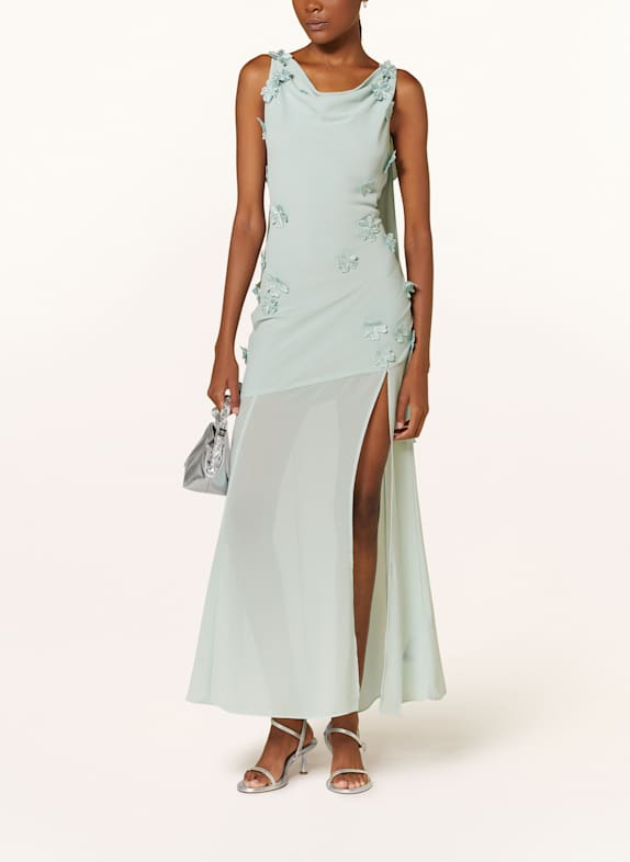 ROTATE Dress with frills MINT