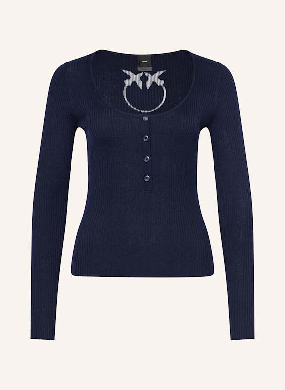 PINKO Longsleeve CARSO mit Seide DUNKELBLAU