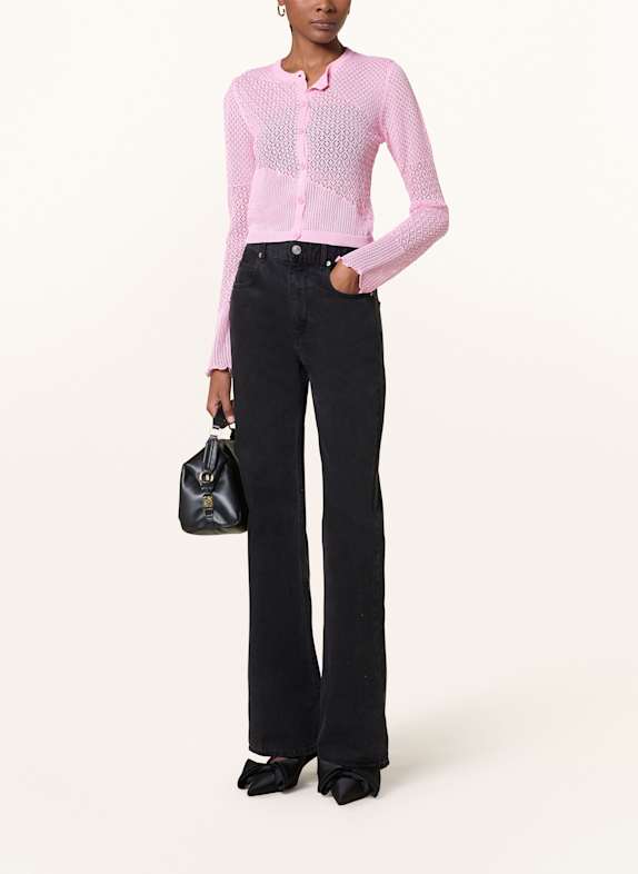 PINKO Cropped-Strickjacke BAITOU ROSA