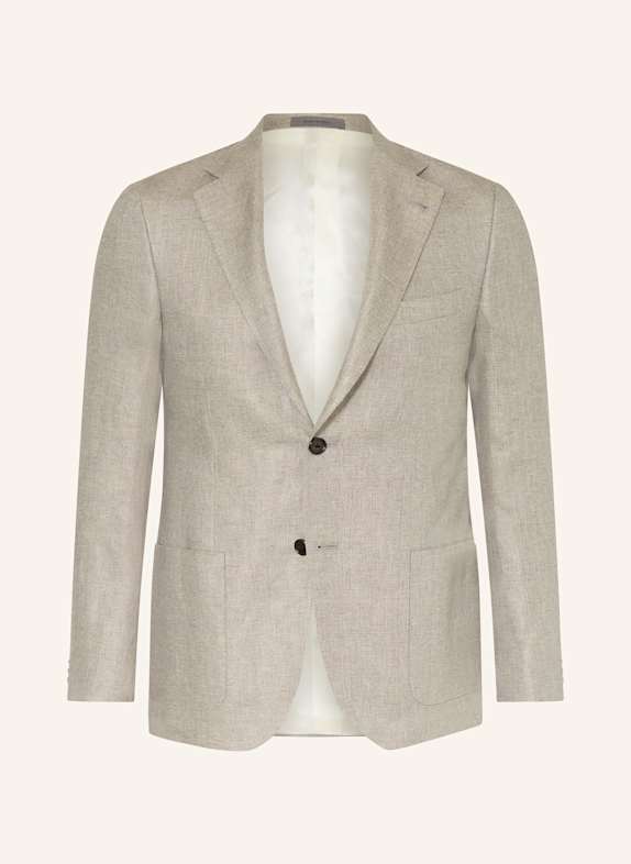 CORNELIANI Sakko Regular Fit mit Leinen TAUPE