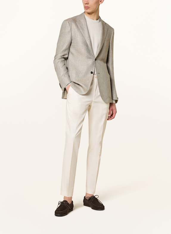 CORNELIANI Sako Regular Fit met linnen TAUPE