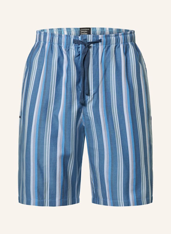 SCHIESSER Schlafshorts MIX+RELAX BLAU/ DUNKELGRÜN/ HELLBLAU