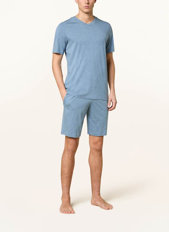 SCHIESSER Shorty-pyjama MODERN NIGHTWEAR BLAUWGRIJS