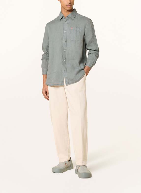 NAPAPIJRI Linnen hemd G-LINEN LS Regular Fit GRIJS