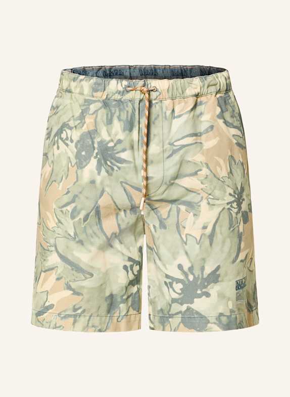NAPAPIJRI Shorts TALLA DARK GREEN/ LIGHT GREEN/ BEIGE