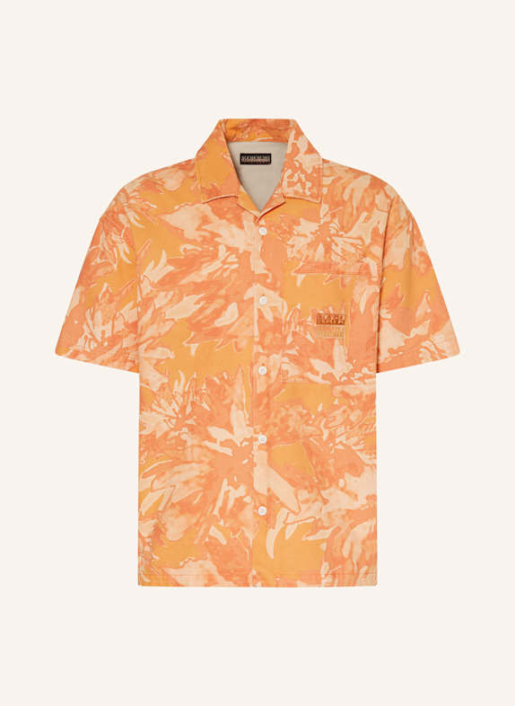 NAPAPIJRI Resorthemd TALLA Comfort Fit ORANGE/ DUNKELORANGE/ HELLORANGE