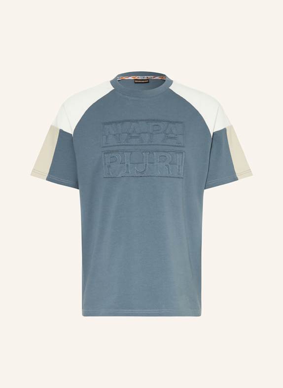 NAPAPIJRI T-Shirt CENCI BLAUGRAU/ WEISS