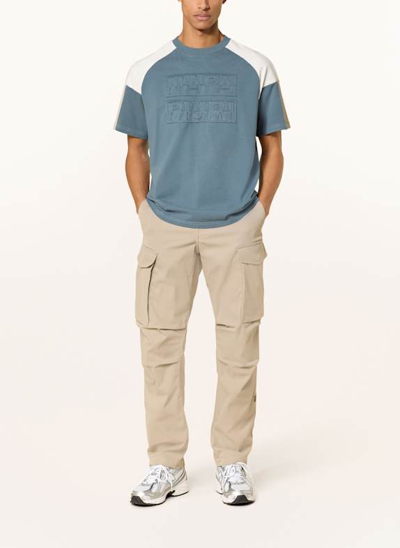 NAPAPIJRI T-shirt CENCI BLAUWGRIJS / WIT