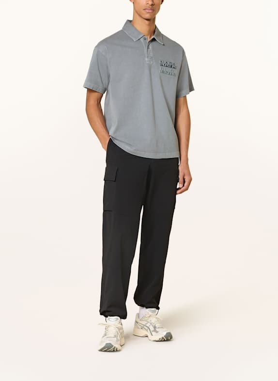 NAPAPIJRI Jersey polo shirt E-CORTONA DARK GRAY
