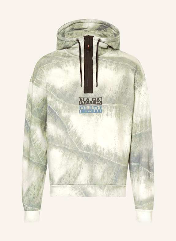 NAPAPIJRI Hoodie B-TORA HZH LIGHT GREEN/ GREEN