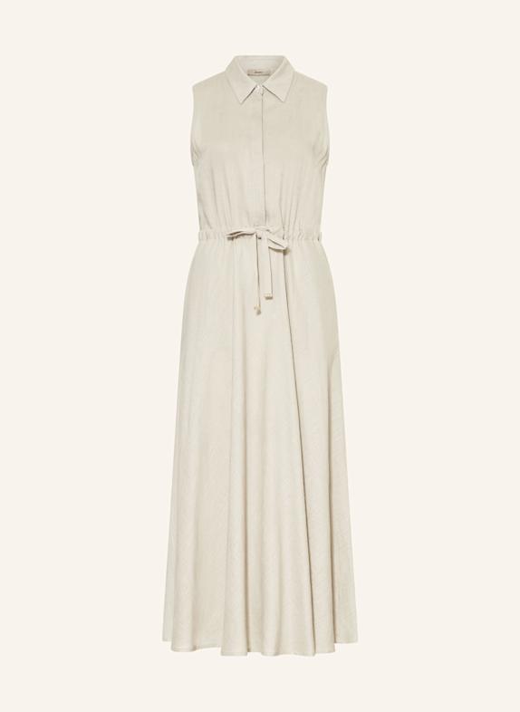 HERNO Shirt dress with linen CREAM