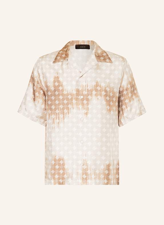 AMIRI Resorthemd Comfort Fit aus Seide CAMEL