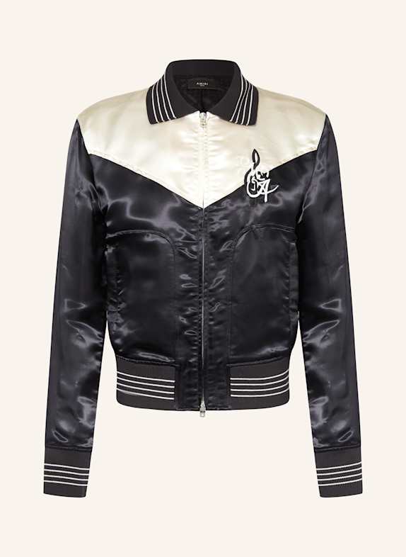 AMIRI Blouson SCHWARZ/ WEISSGOLD