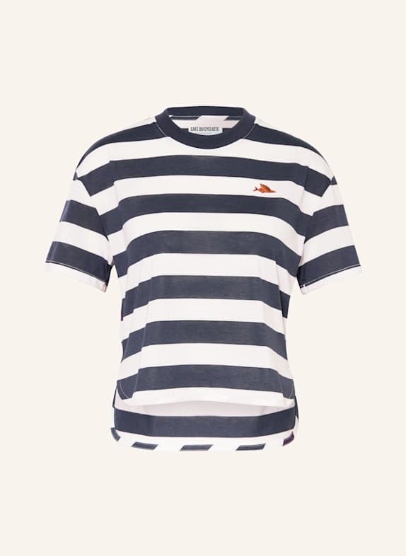 CAFÉ DU CYCLISTE Radshirt SANDRINE DUNKELBLAU/ WEISS