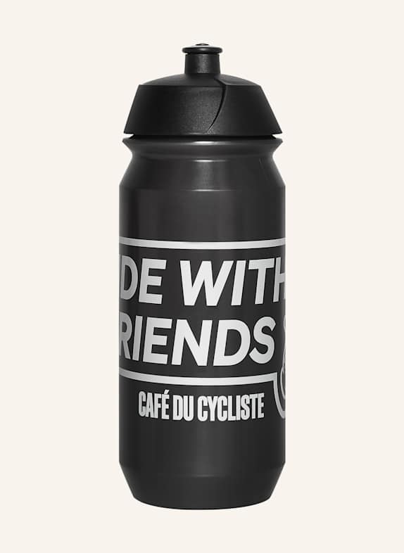 CAFÉ DU CYCLISTE Trinkflasche RIDE WITH RIENDS SCHWARZ