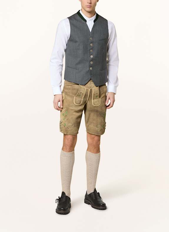Grasegger Traditionele vest GROSCHEN GRIJS