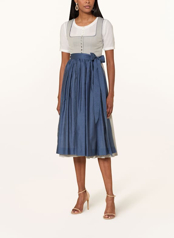 Grasegger Dirndl BRIANNA MODRÁ / REŽNÁ / ČERNOŠEDÁ