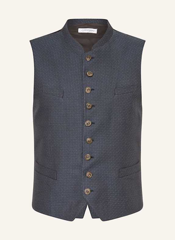 Grasegger dondup all over print shirt item DARK BLUE/ BLUE