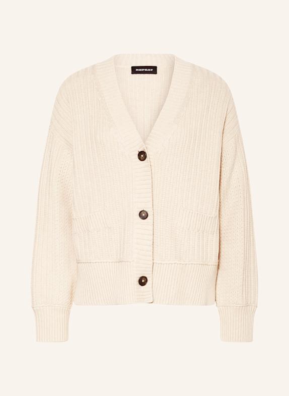 REPEAT Strickjacke CREME