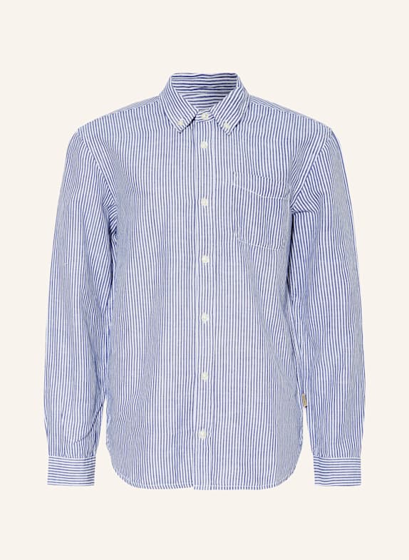 WOOLRICH Hemd BLAU/ WEISS