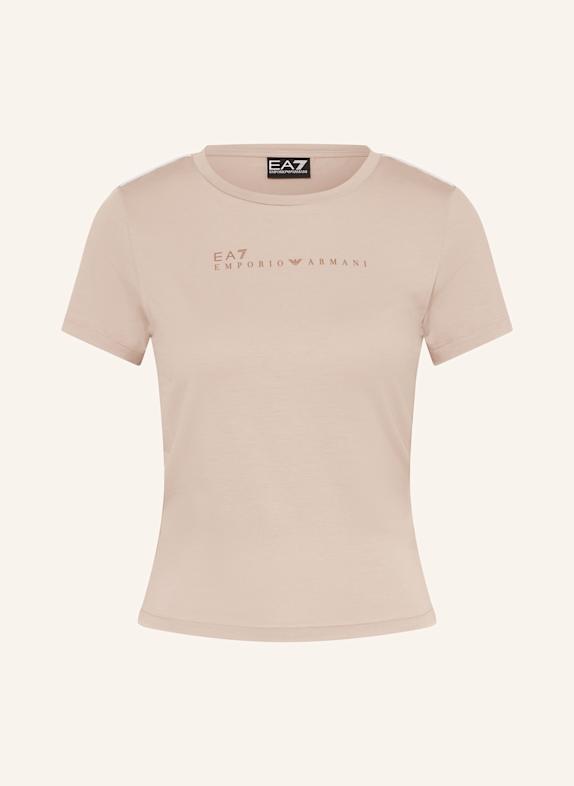 EA7 EMPORIO ARMANI T-shirt BEŻOWY