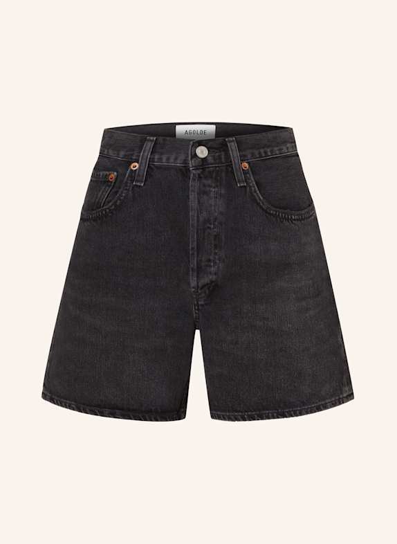 AGOLDE Jeansshorts Regular Fit bounce worn blk vint