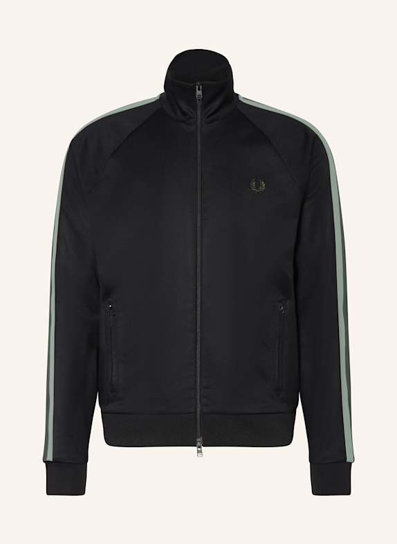 FRED PERRY Jerseyjacke SCHWARZ