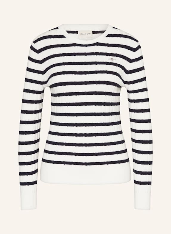 GANT Pullover WEISS/ SCHWARZ